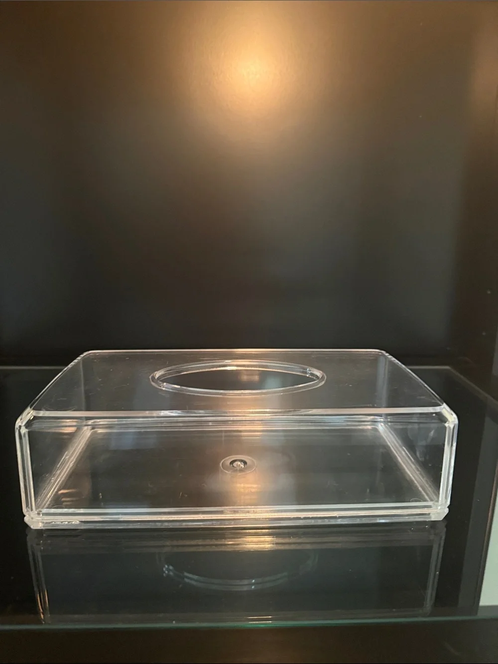 Vintage Acrylic or Lucite Tissue Holder